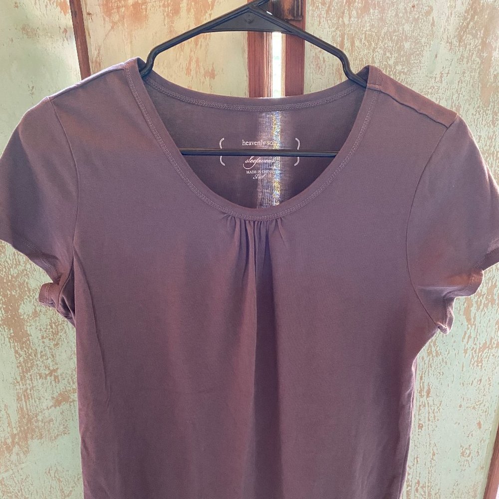 Carole Hochman womens grey short sleeve pajama top